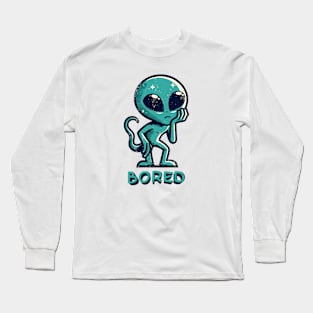Vintage Alien UFO Long Sleeve T-Shirt
